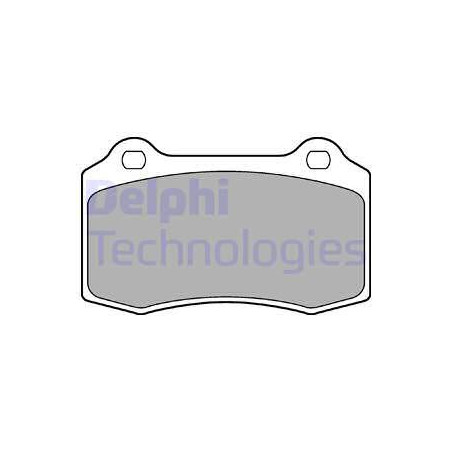 Jeu de quatre plaquettes de frein à disque DELPHI
