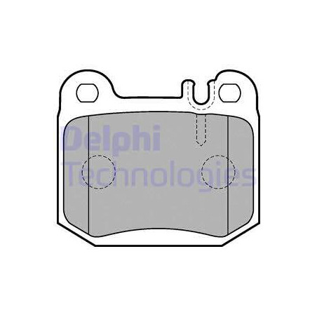 Jeu de quatre plaquettes de frein à disque DELPHI