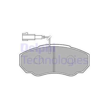 Jeu de quatre plaquettes de frein à disque DELPHI