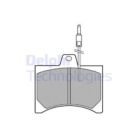 Jeu de quatre plaquettes de frein à disque DELPHI