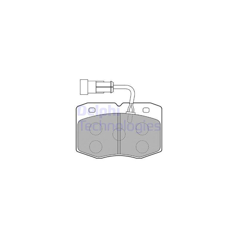 Jeu de quatre plaquettes de frein à disque DELPHI