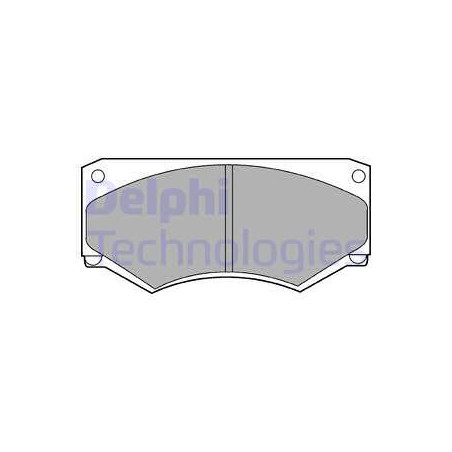 Jeu de quatre plaquettes de frein à disque DELPHI