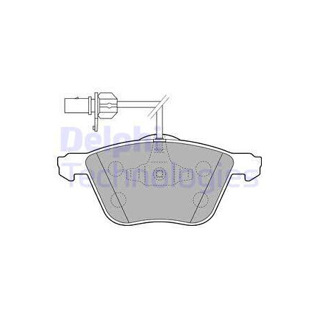 Jeu de quatre plaquettes de frein à disque DELPHI