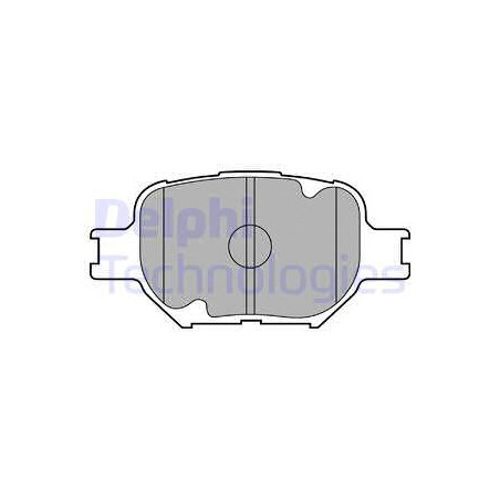Jeu de quatre plaquettes de frein à disque DELPHI