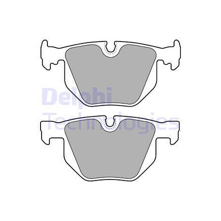 Jeu de quatre plaquettes de frein à disque DELPHI