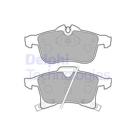 Jeu de quatre plaquettes de frein à disque DELPHI