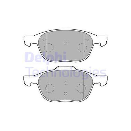 Jeu de quatre plaquettes de frein à disque DELPHI