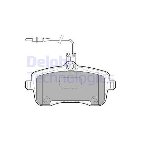 Jeu de quatre plaquettes de frein à disque DELPHI