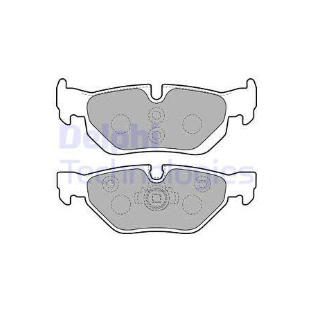 Jeu de quatre plaquettes de frein à disque DELPHI