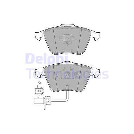 Jeu de quatre plaquettes de frein à disque DELPHI