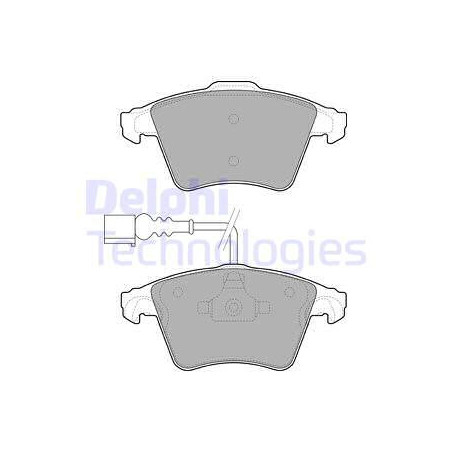 Jeu de quatre plaquettes de frein à disque DELPHI