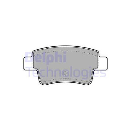 Jeu de quatre plaquettes de frein à disque DELPHI