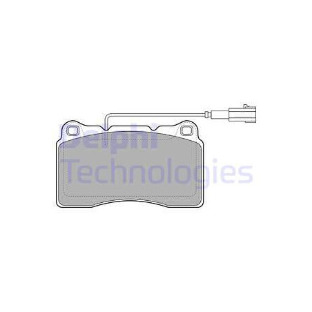Jeu de quatre plaquettes de frein à disque DELPHI