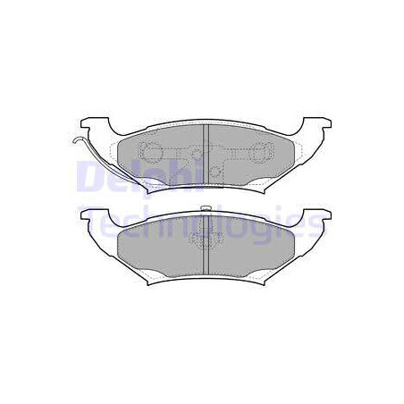 Jeu de quatre plaquettes de frein à disque DELPHI