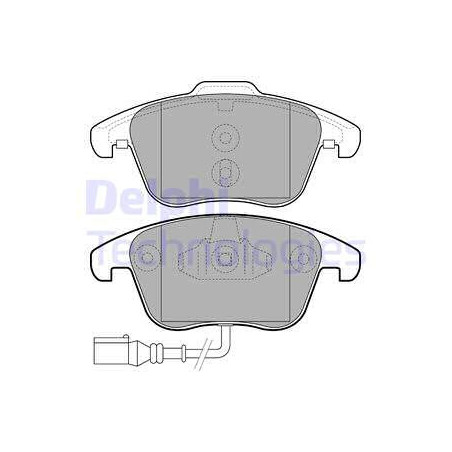 Jeu de quatre plaquettes de frein à disque DELPHI