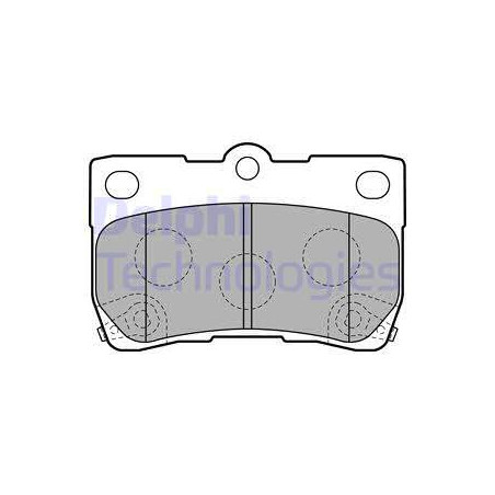 Jeu de quatre plaquettes de frein à disque DELPHI