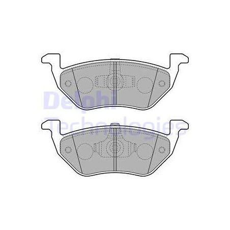 Jeu de quatre plaquettes de frein à disque DELPHI
