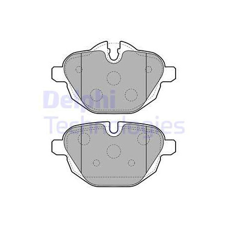 Jeu de quatre plaquettes de frein à disque DELPHI