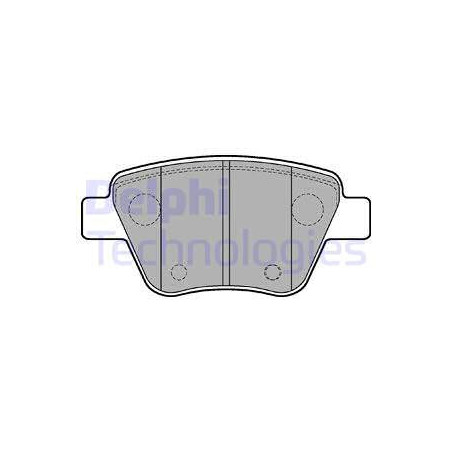 Jeu de quatre plaquettes de frein à disque DELPHI