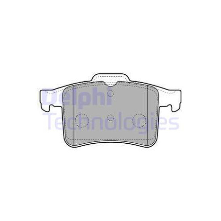 Jeu de quatre plaquettes de frein à disque DELPHI