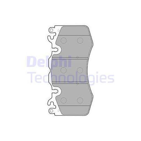 Jeu de quatre plaquettes de frein à disque DELPHI