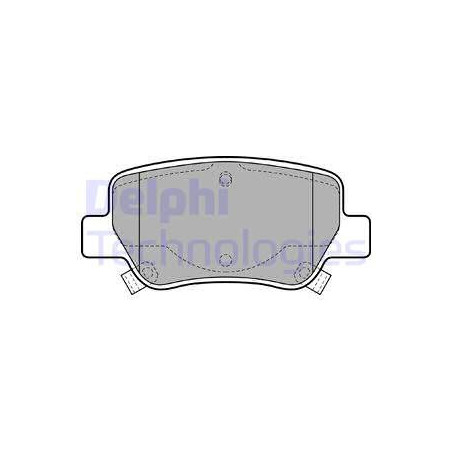 Jeu de quatre plaquettes de frein à disque DELPHI