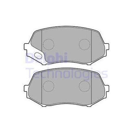Jeu de quatre plaquettes de frein à disque DELPHI