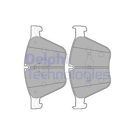 Jeu de quatre plaquettes de frein à disque DELPHI