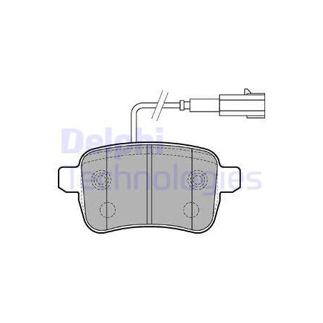 Jeu de quatre plaquettes de frein à disque DELPHI