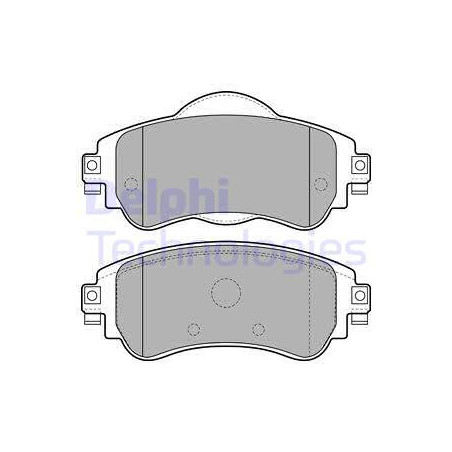 Jeu de quatre plaquettes de frein à disque DELPHI