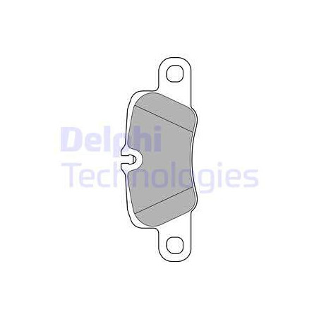Jeu de quatre plaquettes de frein à disque DELPHI