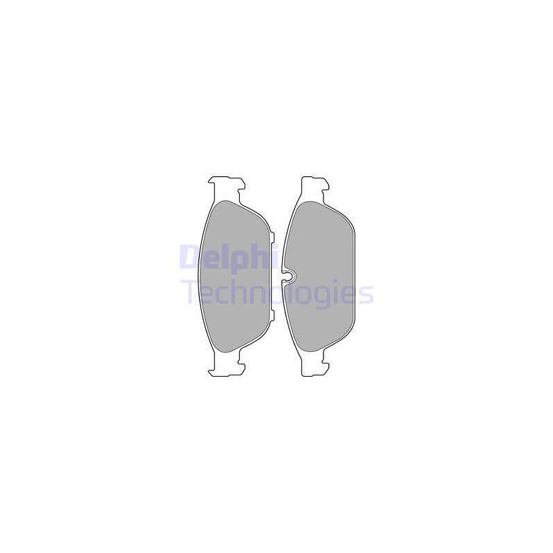 Jeu de quatre plaquettes de frein à disque DELPHI