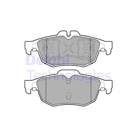 Jeu de quatre plaquettes de frein à disque DELPHI