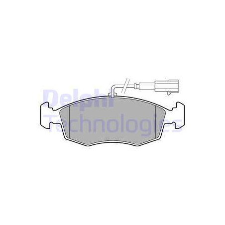 Jeu de quatre plaquettes de frein à disque DELPHI