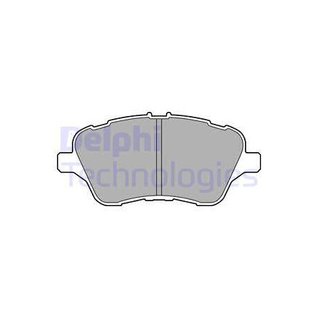 Jeu de quatre plaquettes de frein à disque DELPHI