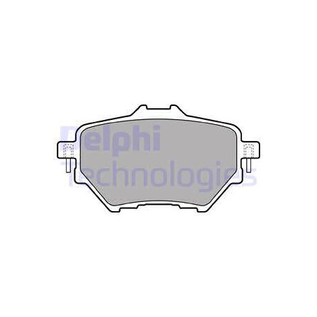 Jeu de quatre plaquettes de frein à disque DELPHI
