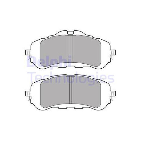 Jeu de quatre plaquettes de frein à disque DELPHI