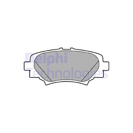 Jeu de quatre plaquettes de frein à disque DELPHI