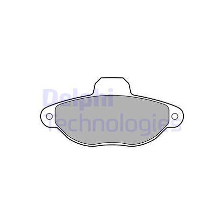 Jeu de quatre plaquettes de frein à disque DELPHI