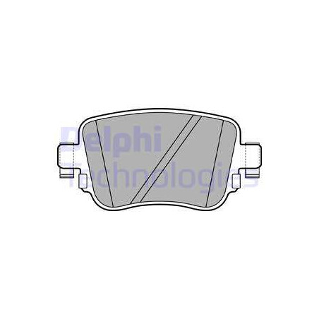 Jeu de quatre plaquettes de frein à disque DELPHI