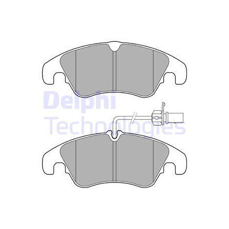 Jeu de quatre plaquettes de frein à disque DELPHI
