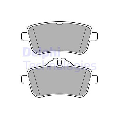 Jeu de quatre plaquettes de frein à disque DELPHI