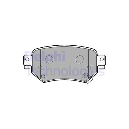 Jeu de quatre plaquettes de frein à disque DELPHI
