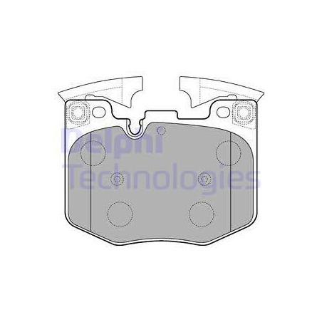 Jeu de quatre plaquettes de frein à disque DELPHI