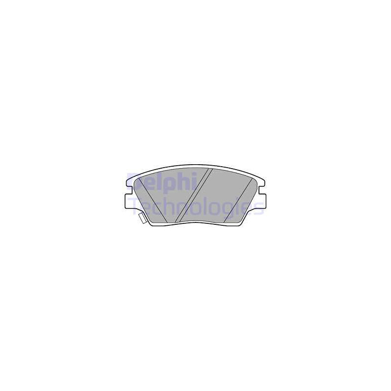 Jeu de quatre plaquettes de frein à disque DELPHI