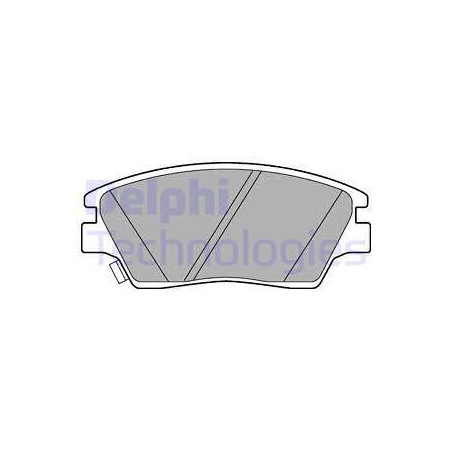 Jeu de quatre plaquettes de frein à disque DELPHI