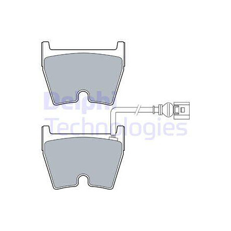 Jeu de quatre plaquettes de frein à disque DELPHI