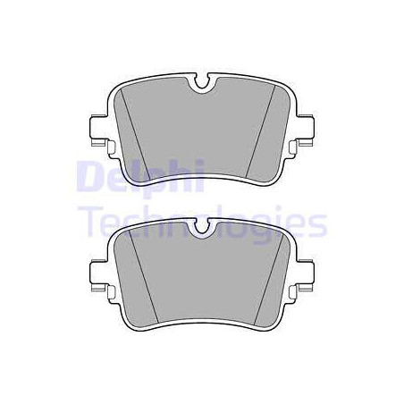 Jeu de quatre plaquettes de frein à disque DELPHI