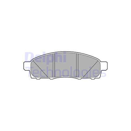 Jeu de quatre plaquettes de frein à disque DELPHI
