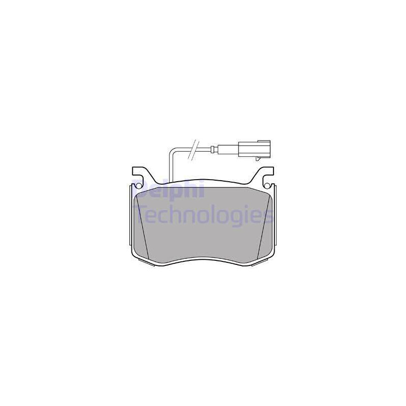 Jeu de quatre plaquettes de frein à disque DELPHI